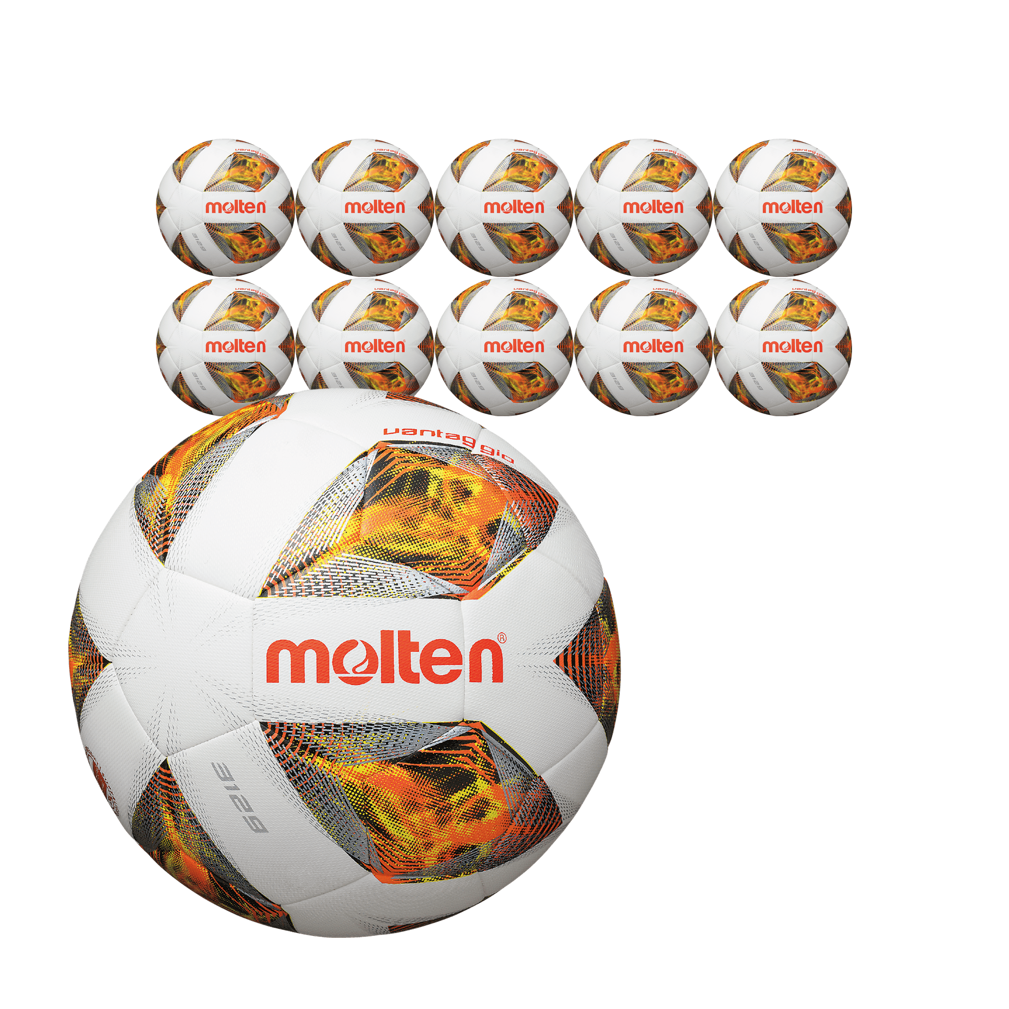 Molten Europe GmbH - Fußbälle - 10x Ballpaket Fußball Gr. 4 | F4A3129 - O