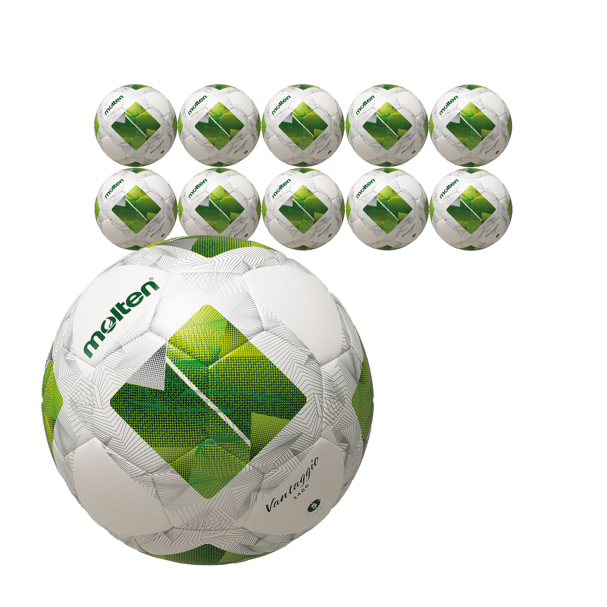 Molten Europe GmbH - Fußbälle - 10x Ballpaket Fußball Gr. 5 | F5N3400 - G
