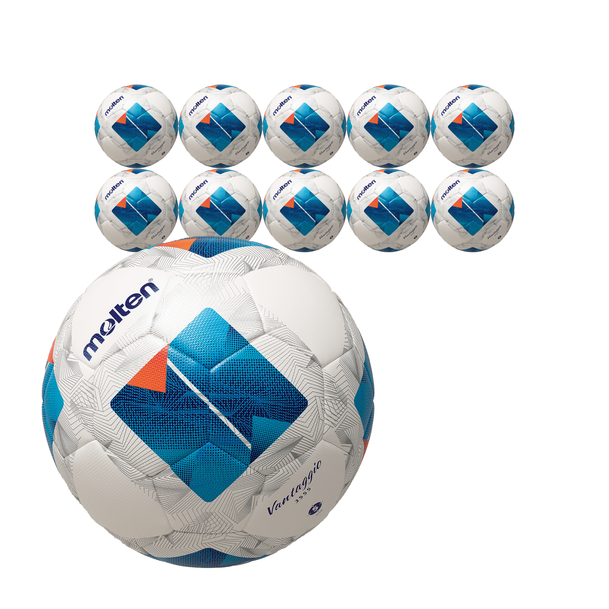 Molten Europe GmbH - Fußbälle - 10x Ballpaket Fußball Gr. 5 | F5N3555