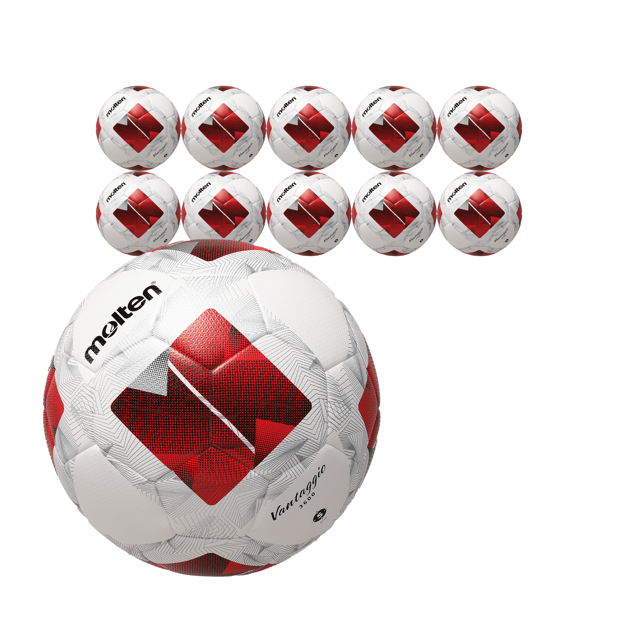 Molten Europe GmbH - Fußbälle - 10x Ballpaket Fußball Gr. 5 | F5N3600 - R