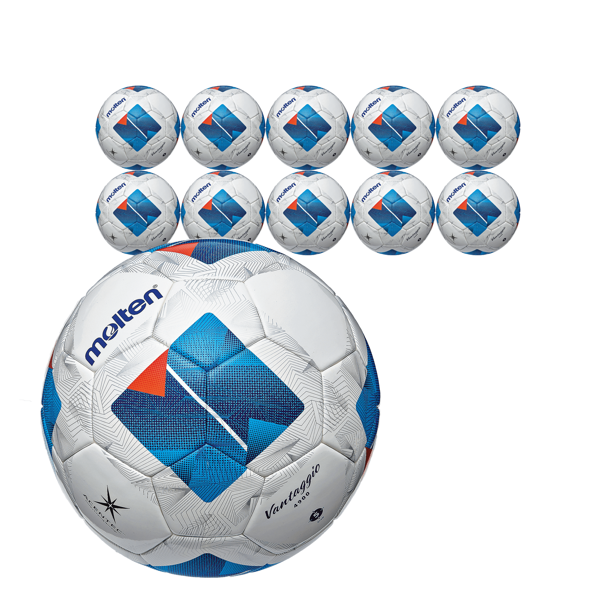 Molten Europe GmbH - Fußbälle - 10x Ballpaket Fußball Gr. 5 | F5N4900